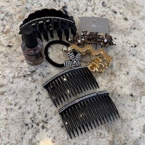 Women’s Hair Accessories Bundle + INM Northern Lights Top Coat